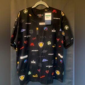 Women’s Nike Jordan Graphic Black Short Sleeve TShirt, Size XL